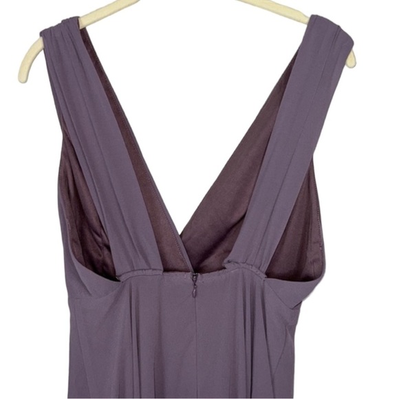 Lulu’s Dusty Purple Chiffon Wide Strap Maxi Dress Size S - Picture 4 of 8